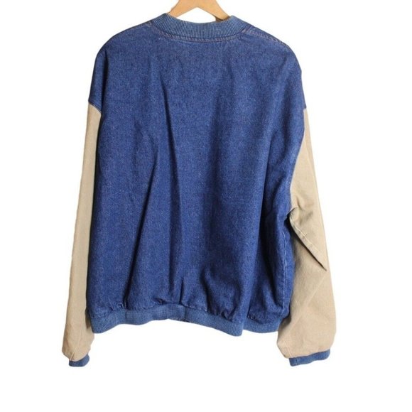 Three Rivers Authentic Denim Jacket 2XL Lost In The 50s Logo Made in USA Vintage - Picture 8 of 10